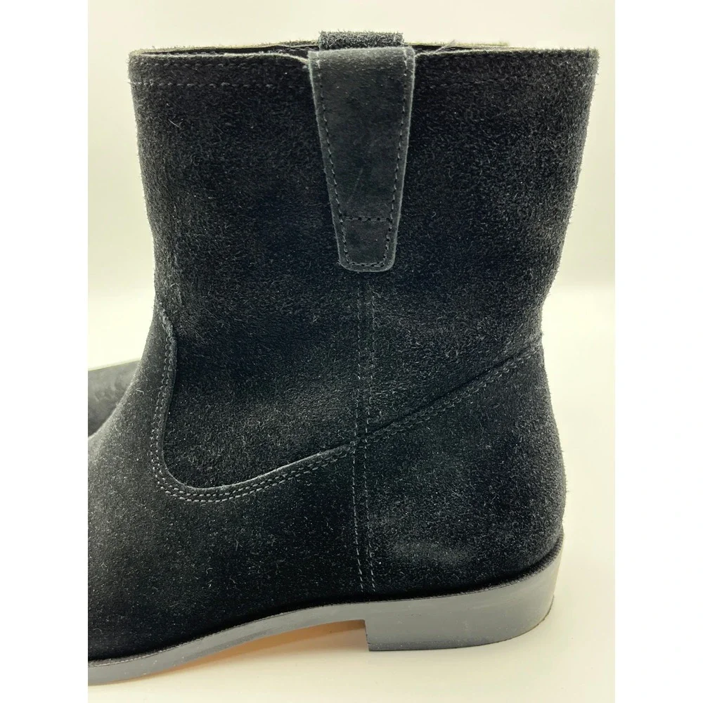 Rebecca Minkoff Black Suede Western Ankle Boots Women's‎ Size 6.5M